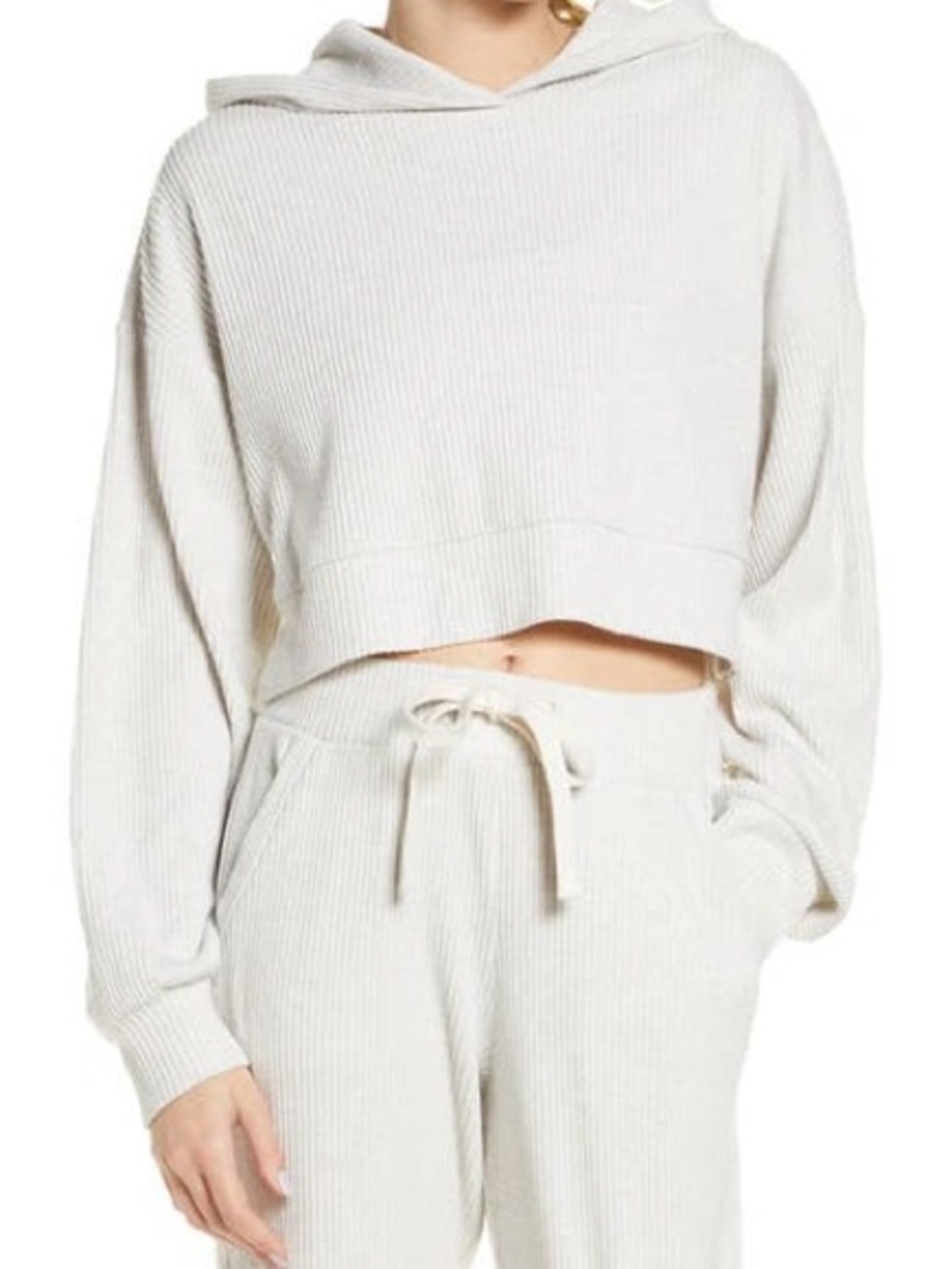 Alo Yoga Muse Set — Sweater + Jogger — Bone Heather XS/S